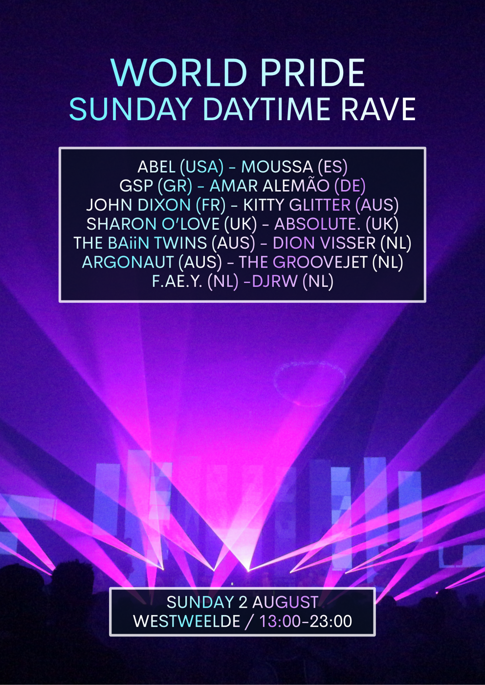 World Pride - 2026 - Sunday Daytime Rave